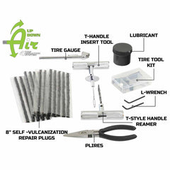Up Down Air 53 Piece Tire Plug Repair Kit Off Road Grade Truck, Jeep, Off Road, RV, & Trailers
