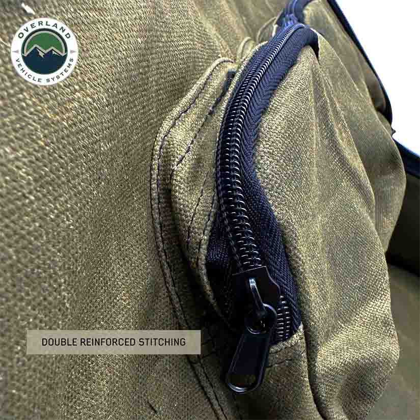 Utility Bag - #16 Waxed Canvas Storage Bag zipper pocket