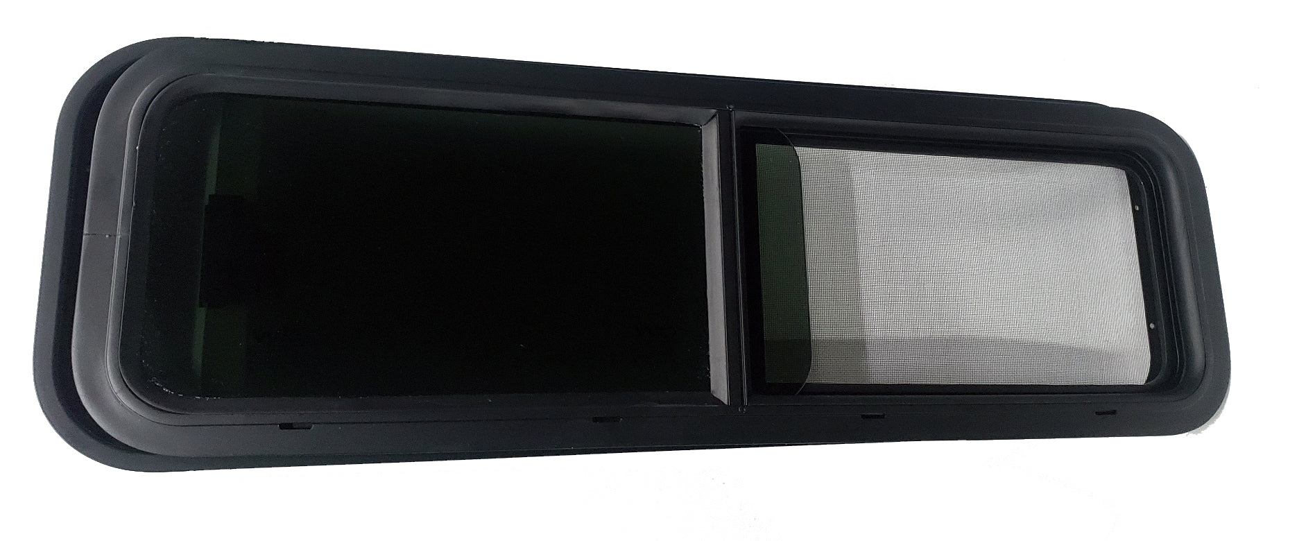 VWD Universal Van Bunk Half-Slider Window | Driver Side 33" x 10" (VW3310L)