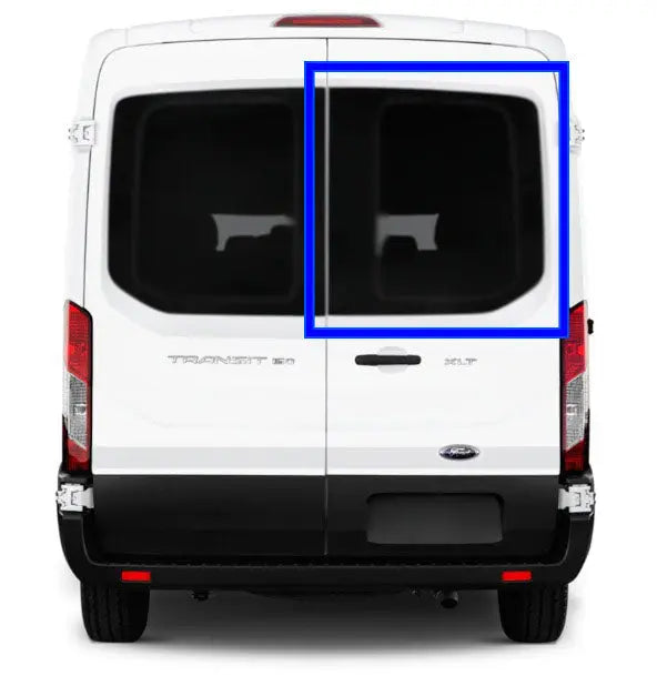 VWD Ford Transit Fixed Window | 2015+ Med/High Roof | Passenger Rear Cargo Door (TR215-F)