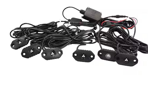 CSI 8-Pack 2 in. RGB Bluetooth Rock Lights