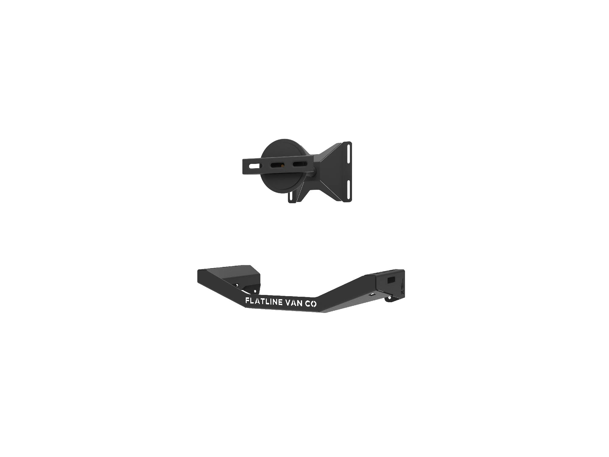 Winnebago Ekko Spare Tire Mount add-on for Rear Platform, fits all tire sizes for Sprinter and Transit Ekko models