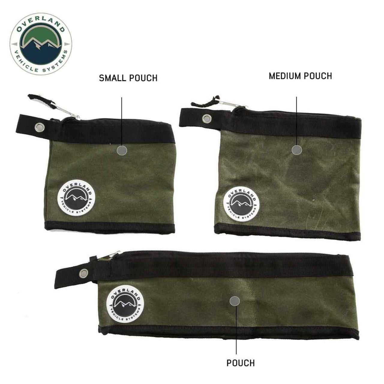 Waxed Canvas 3-Bag Set Small/Medium Size Storage Bags - #12 Waxed Canvas