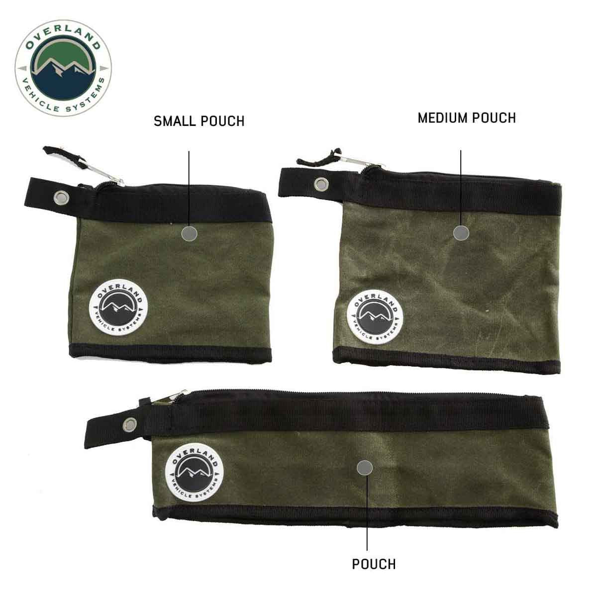 Waxed Canvas 3-Bag Set Small/Medium Size Storage Bags - #12 Waxed Canvas