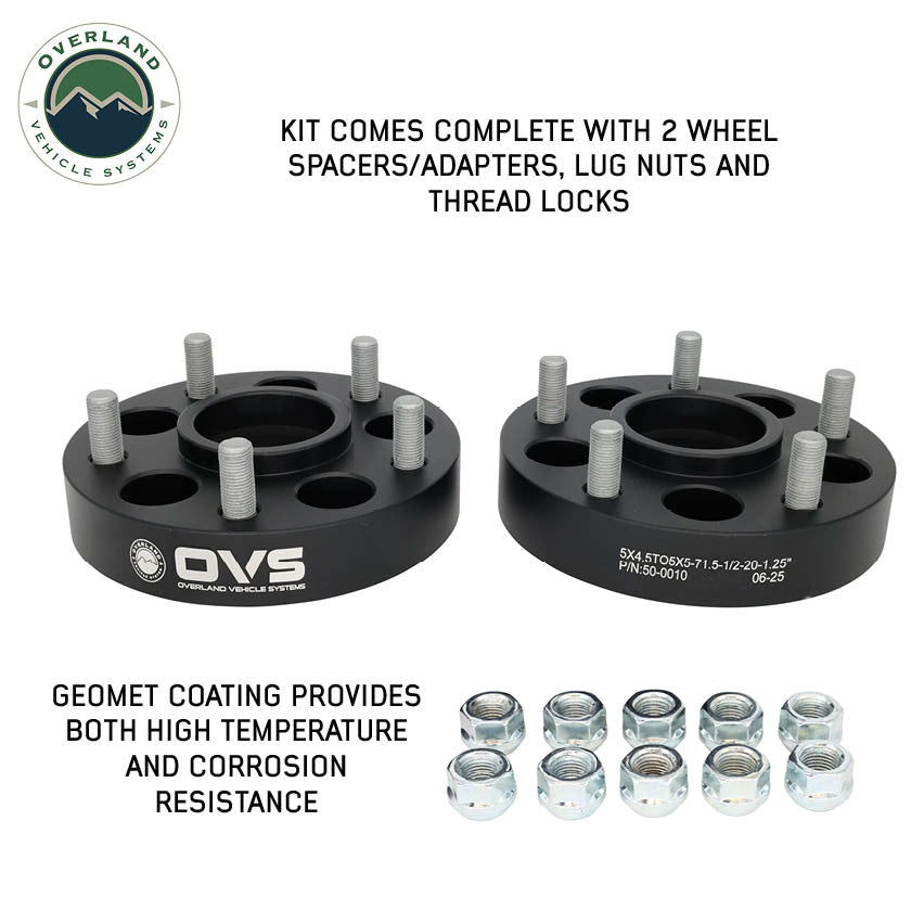 Wheel Spacer/Adapters - Sold in Pairs Flat