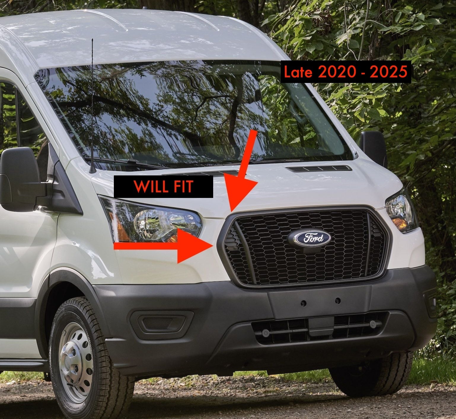 Ford Transit Aero Hood Spoiler – Paint Protection Deflector (2021+)