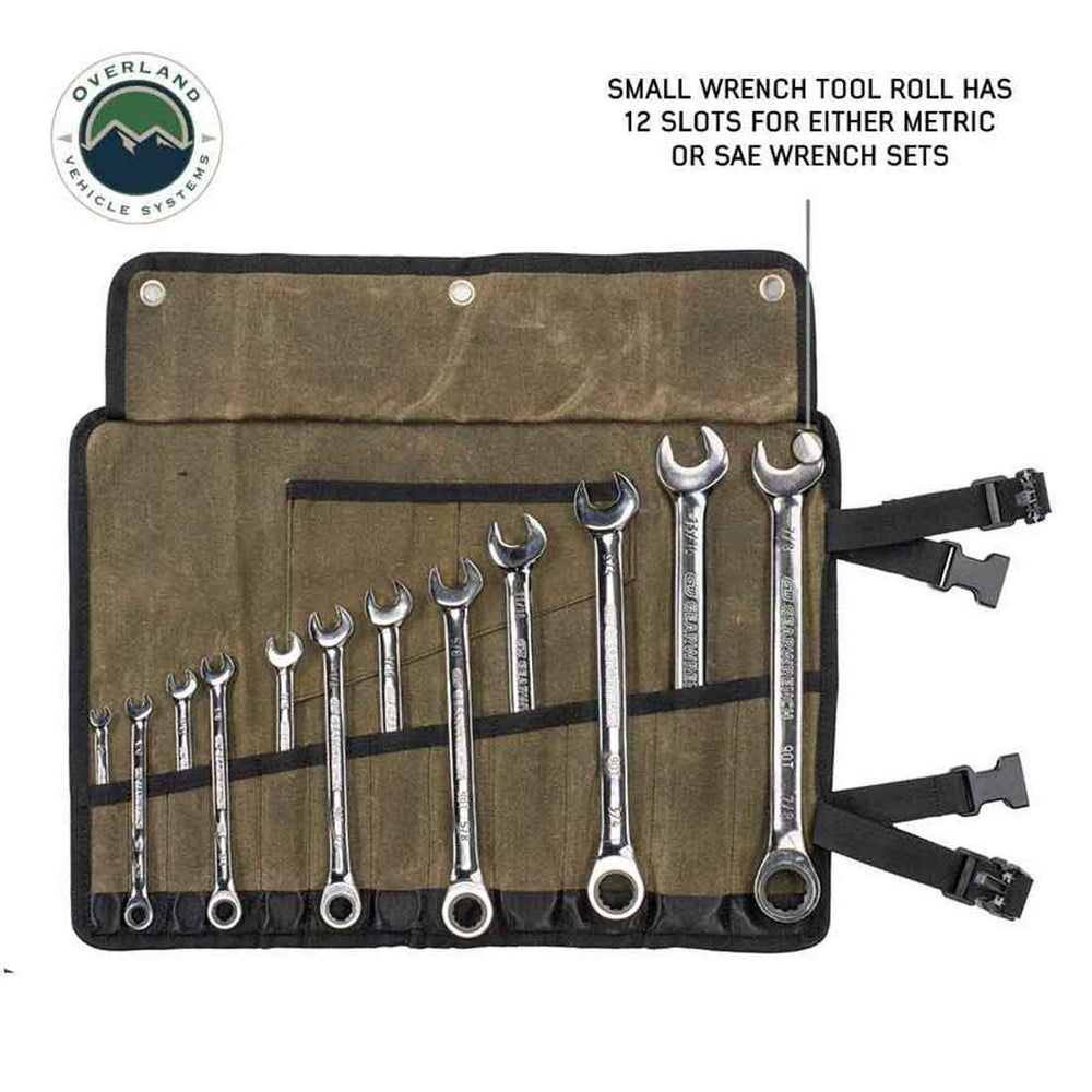 Wrench Tool Roll #16 Waxed Canvas Storage Bags
