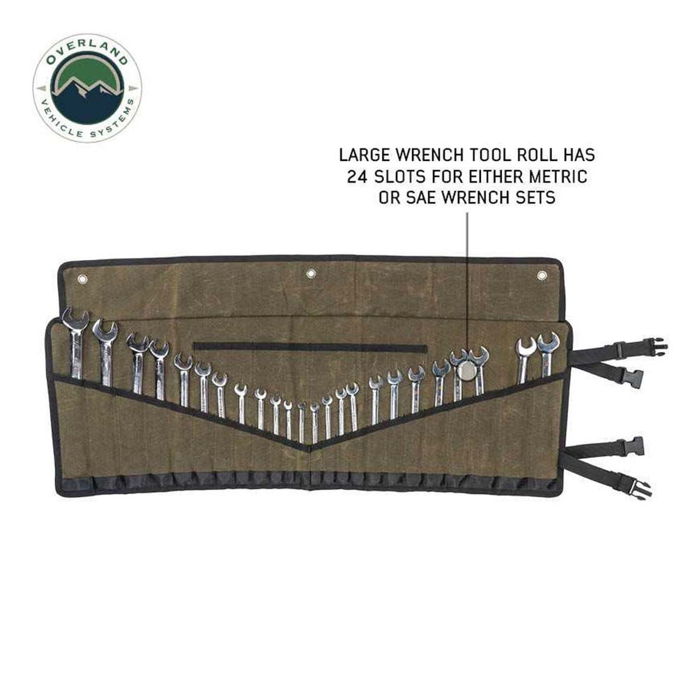 Wrench Tool Roll #16 Waxed Canvas Storage Bags