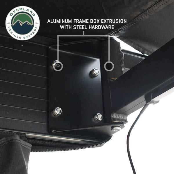 XD Nomadic 180 Degree Awning, Universal, Black Body, Black Trim and Travel Bag