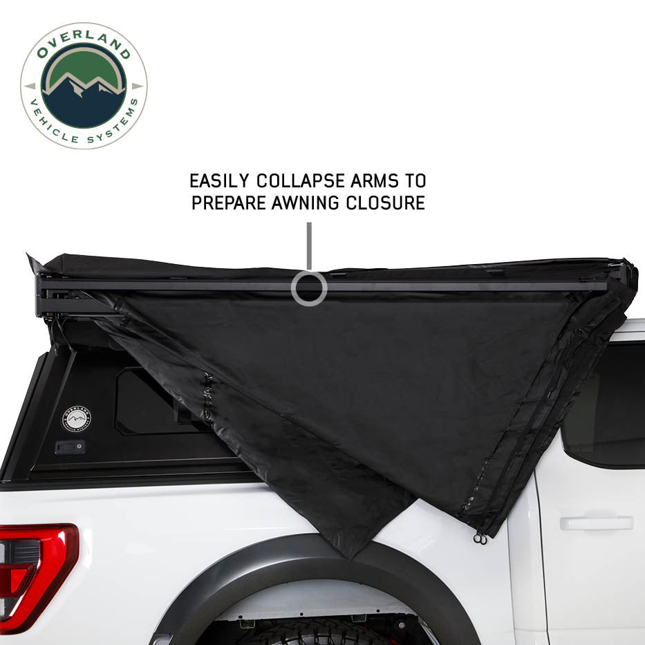 XD Nomadic 270 Degree Awning with Lights & Blackout – Black Body, Grey Trim & Black Travel Cover