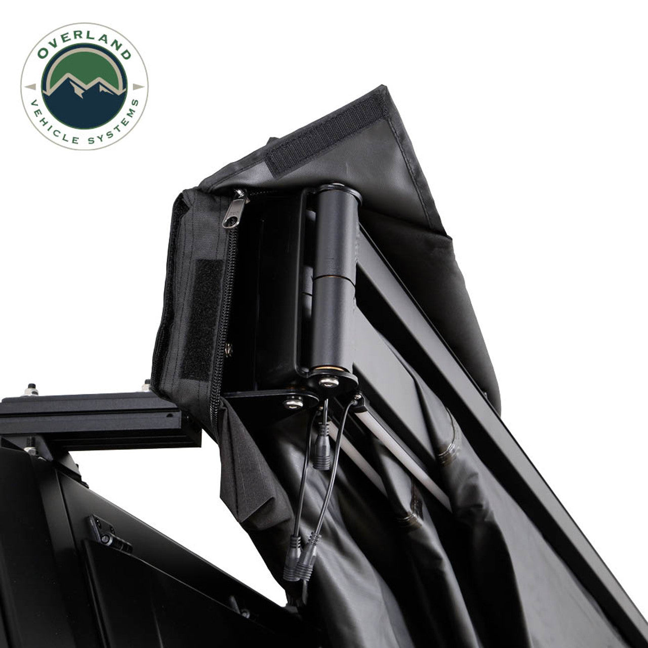 XD Nomadic 270 Degree Awning with Lights & Blackout – Black Body, Grey Trim & Black Travel Cover