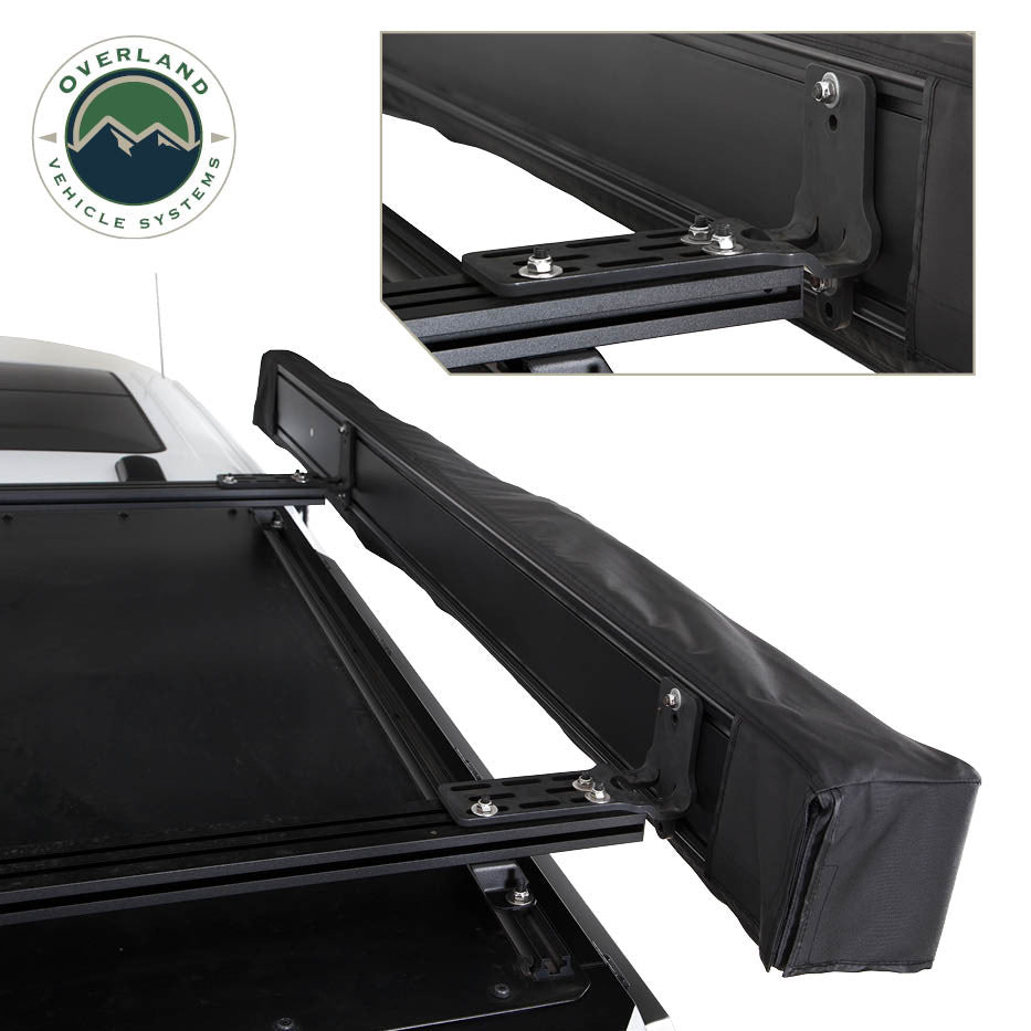XD Nomadic 270 Degree Awning with Lights & Blackout – Black Body, Grey Trim & Black Travel Cover