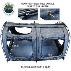 XD Khumbu 2 Swag Ground Tent w/ Black Out, Blue Fabric, and Storage Bag Top