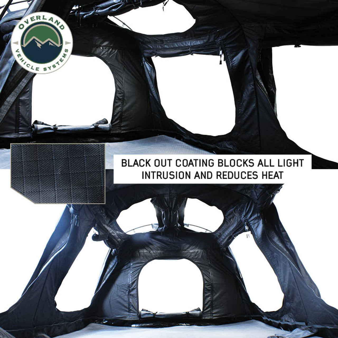 XD Khumbu 2 Swag Ground Tent w/ Black Out, Blue Fabric, and Storage Bag Indoor