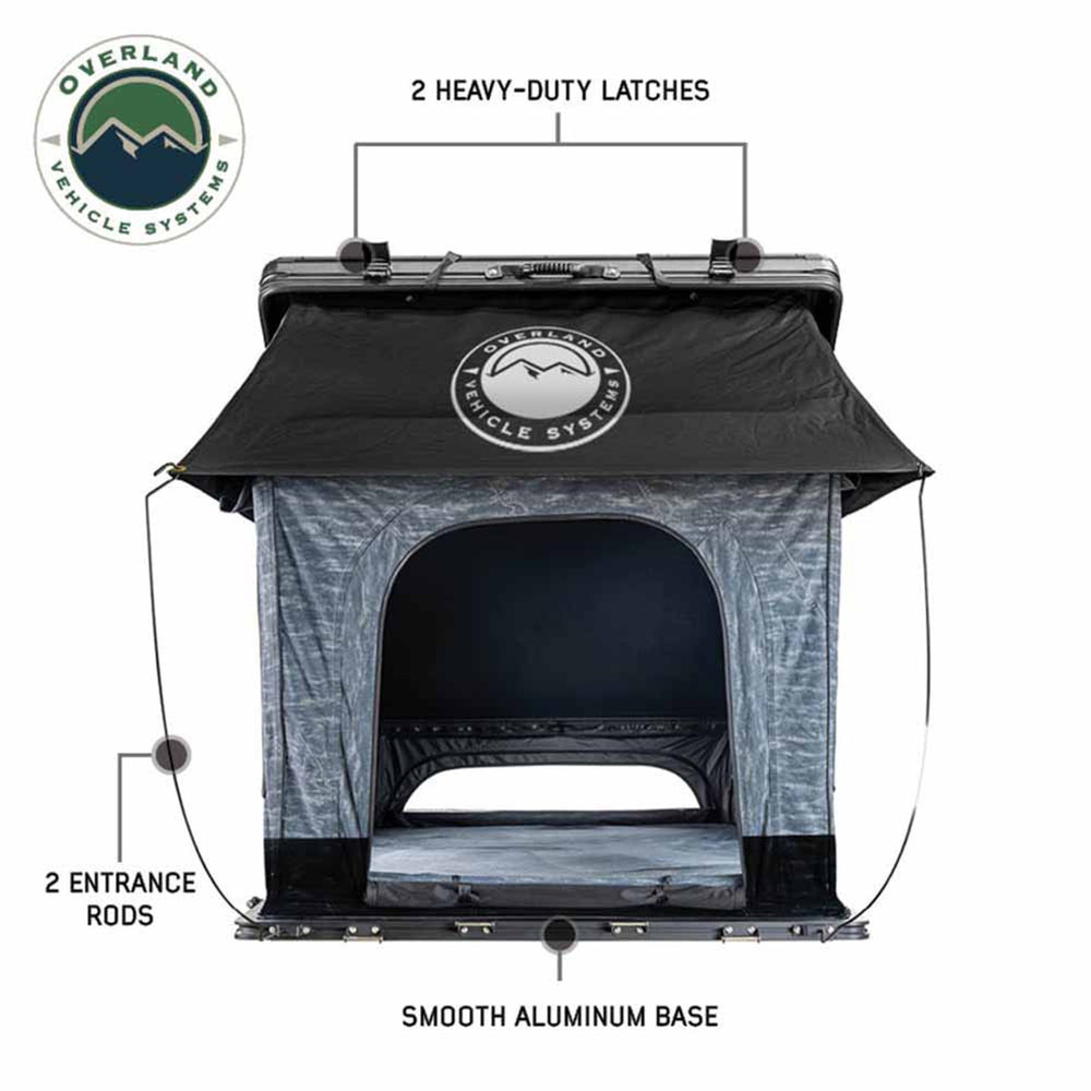 XD Lhotse Clamshell Aluminum Hard Shell Roof Top Tent Front