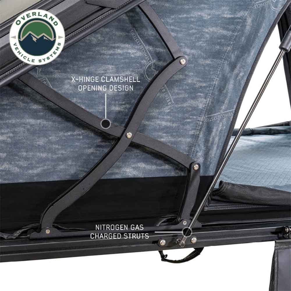 XD Lhotse Clamshell Aluminum Hard Shell Roof Top Tent X-Hinge Clam Shell Design