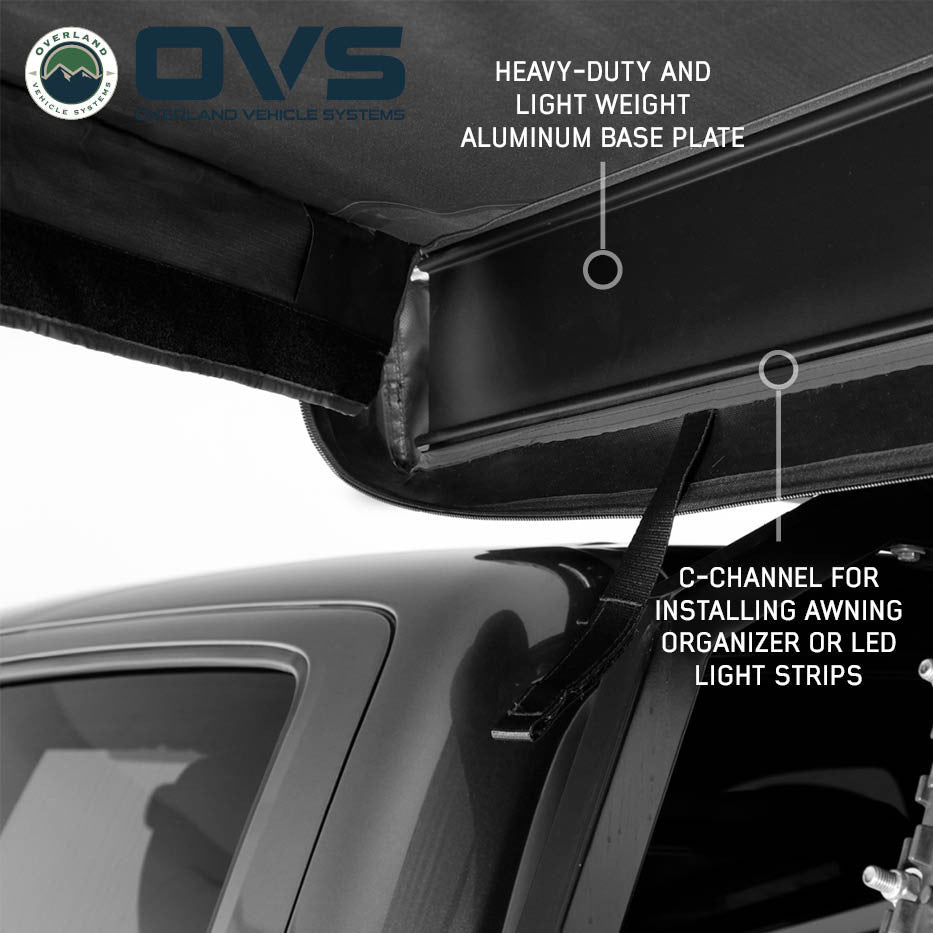 XD Nomadic 180 LTE Awning - Black Fabric and Travel Cover Universal Base Plate