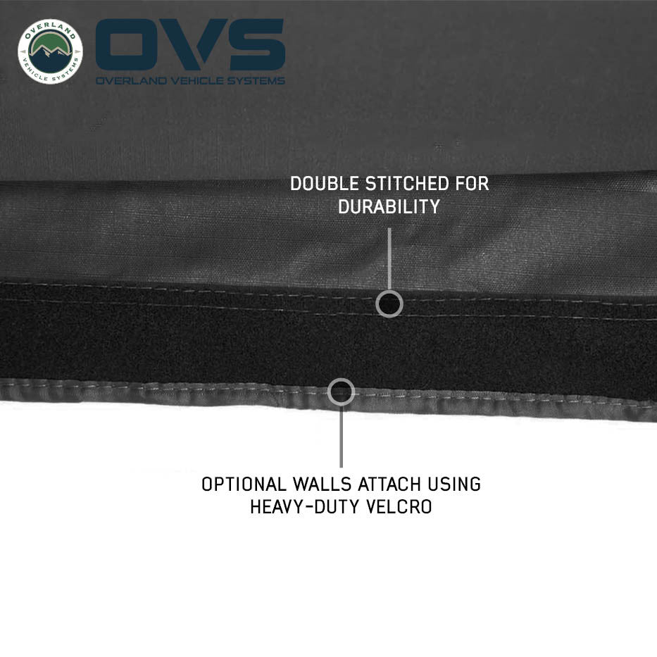 XD Nomadic 180 LTE Awning - Black Fabric and Travel Cover Universal Wall Attachment