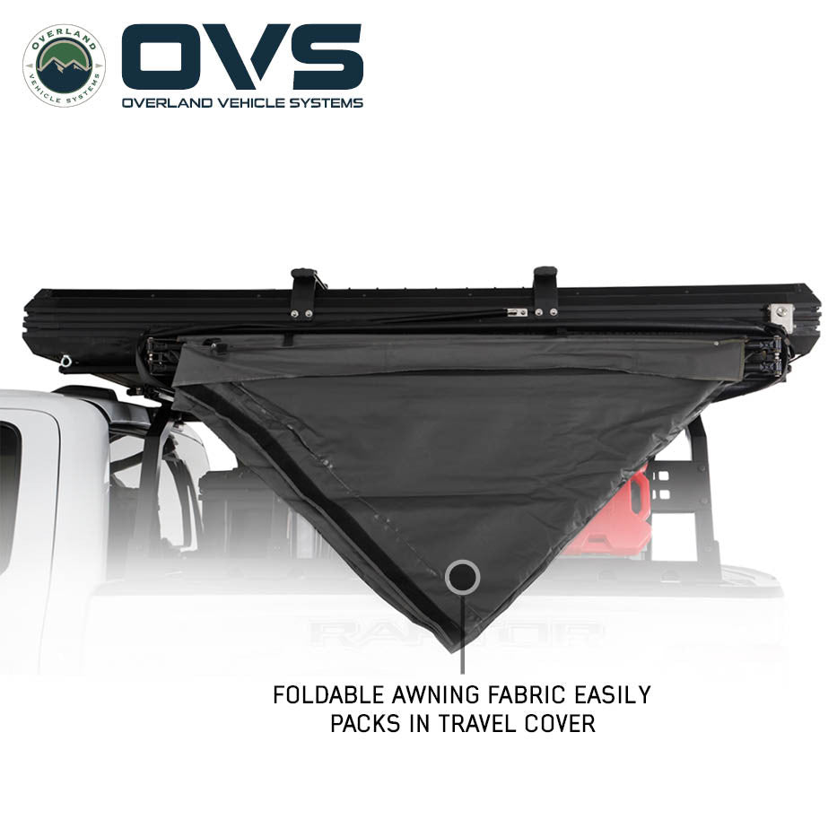 XD Nomadic 180 LTE Awning - Black Fabric and Travel Cover Universal Drop Down