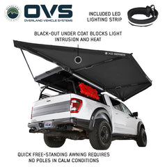 XD Nomadic 180 LTE Awning - Black Fabric and Travel Cover Universal Light