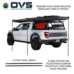 XD Nomadic 180 LTE Awning - Black Fabric and Travel Cover Universal Side