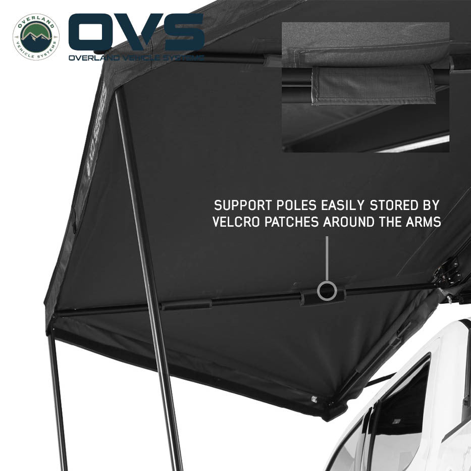 XD Nomadic 180 LTE Awning - Black Fabric and Travel Cover Universal Black Out