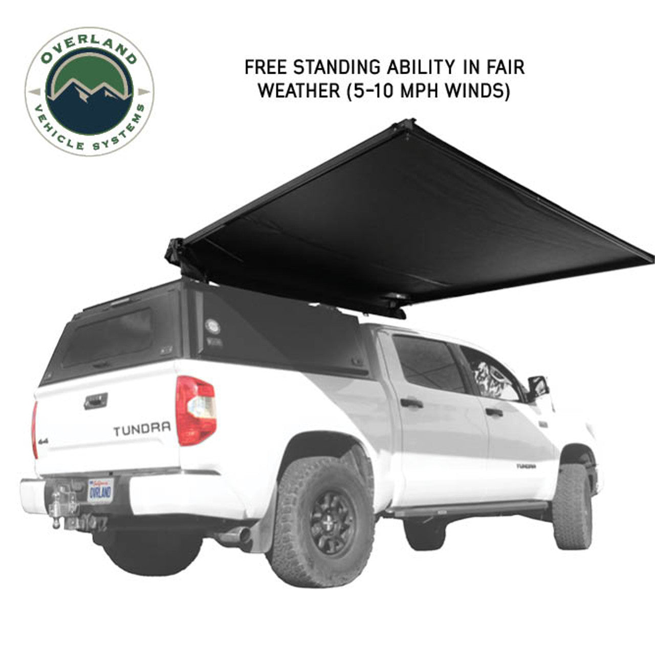 XD Nomadic Self-Deploying 90-Degree Awning with Lights & Black Out Fabric Universal 3 Quarter Low