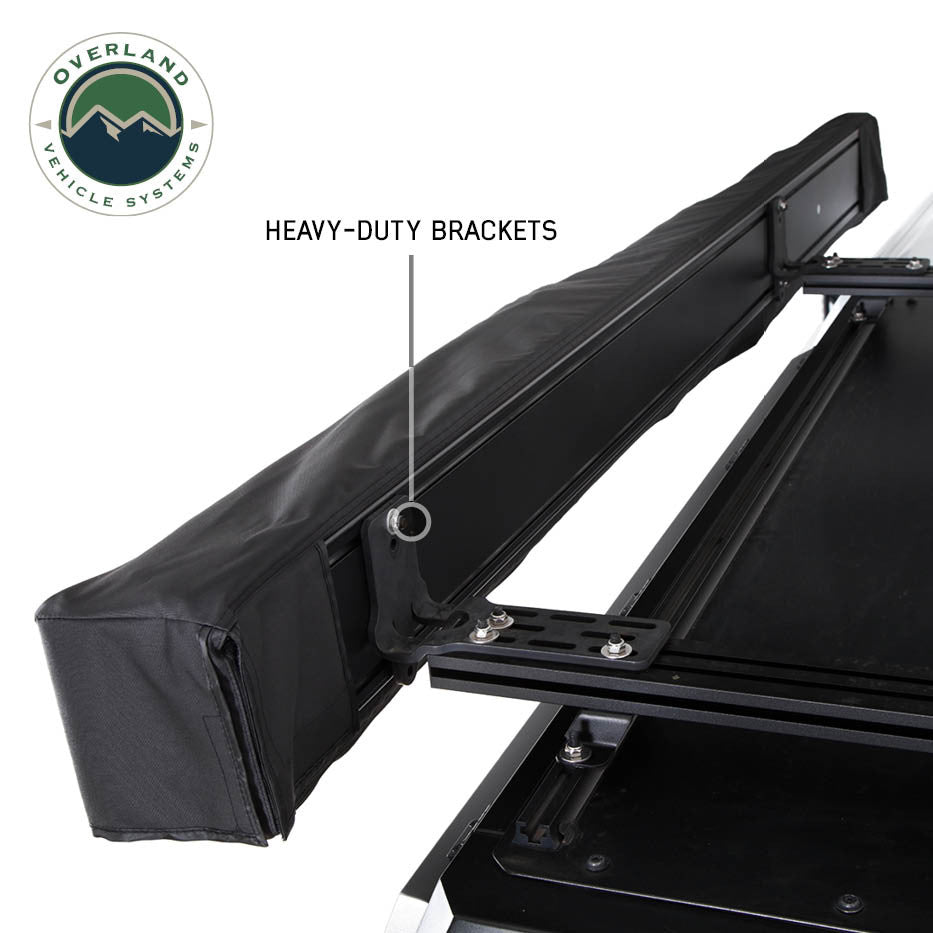 XD Nomadic 270 LT Awning - Black Fabric and Travel Cover Mounted