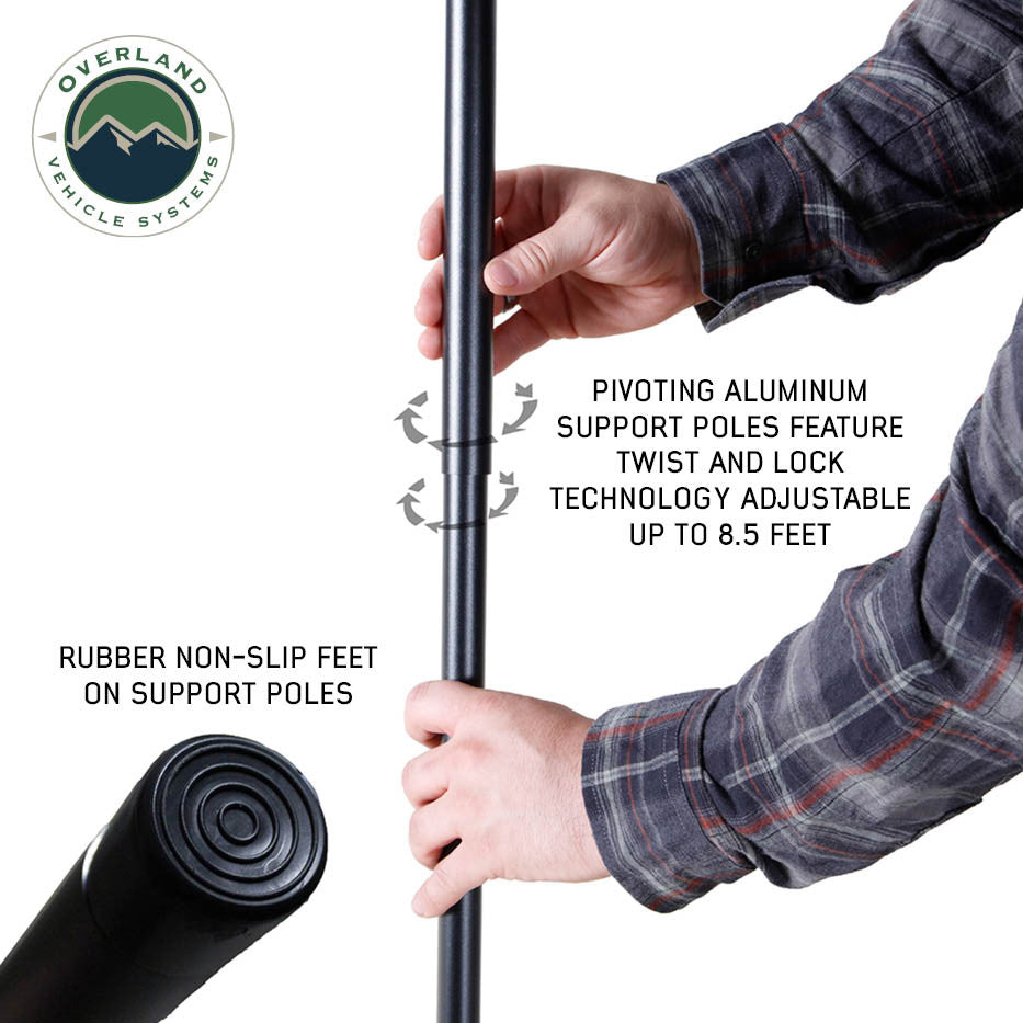 XD Nomadic 270 LT Awning - Black Fabric and Travel Cover Pole