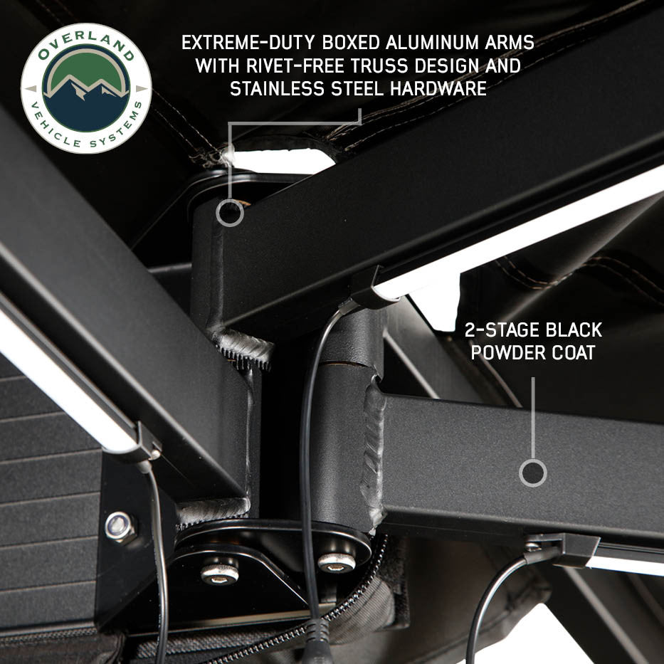 XD Nomadic 270 LT Awning - Black Fabric and Travel Cover Truss