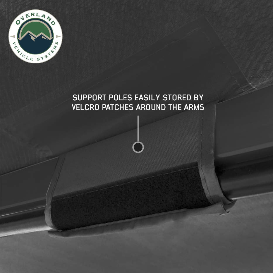 XD Nomadic 270 LT Awning - Black Fabric and Travel Cover Velcro