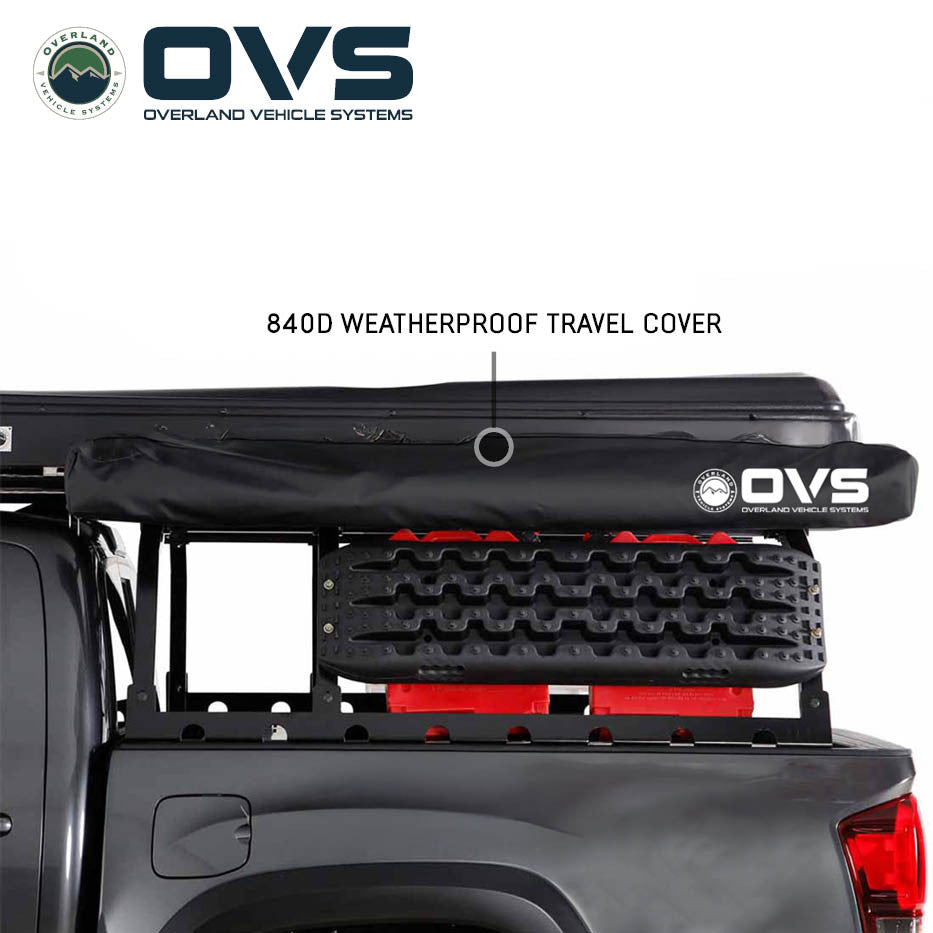 OVS XD Nomadic 270 LTE Awning – Black Fabric with Travel Cover (Driver or Passenger Side)