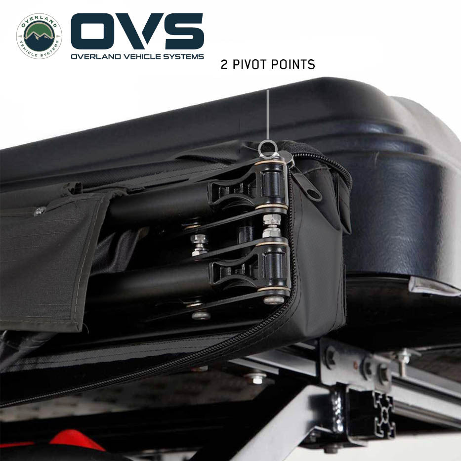 OVS XD Nomadic 270 LTE Awning – Black Fabric with Travel Cover (Driver or Passenger Side)