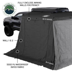XD Nomadic 270 LTE Awning Walls - Black Fabric and Trim Closed