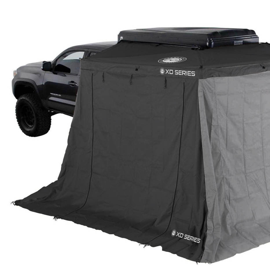 XD Nomadic 270 LTE Awning Walls - Black Fabric and Trim Wall 1 & 2