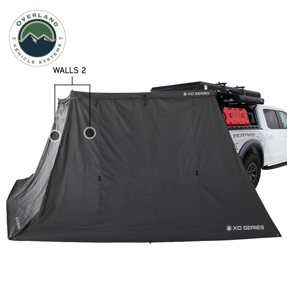 XD Nomadic 270 LT Awning Walls - Black Fabric and Trim Wall 2