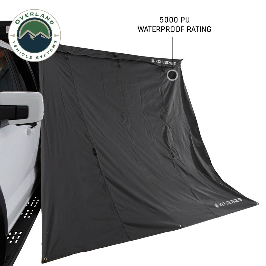 XD Nomadic 270 LT Awning Walls - Black Fabric and Trim Front