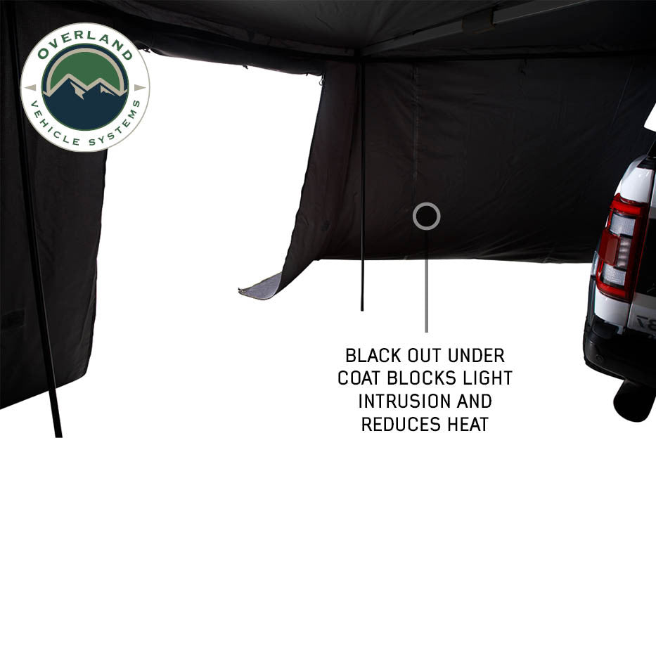 XD Nomadic 270 LT Awning Walls - Black Fabric and Trim Inside