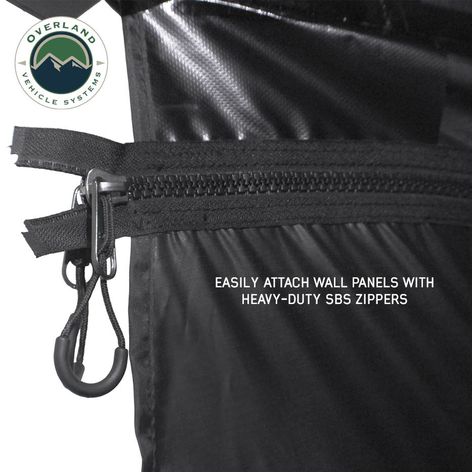 XD Nomadic 270 LT Awning Walls - Black Fabric and Trim Zipper