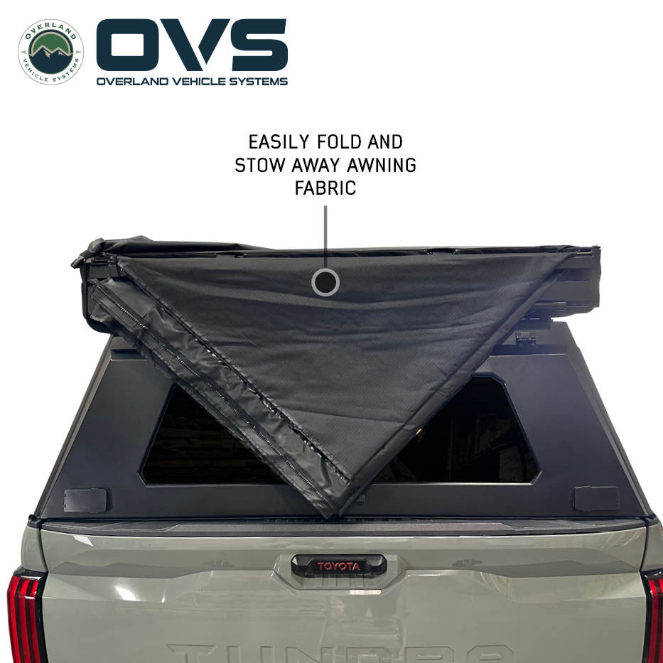 XD Nomadic 315 Degree Awning - Black Fabric and Travel Cover Dropped Fabric