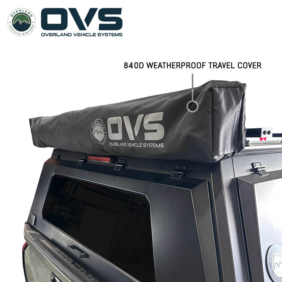 XD Nomadic 315 Degree Awning - Black Fabric and Travel Cover Travel Cover