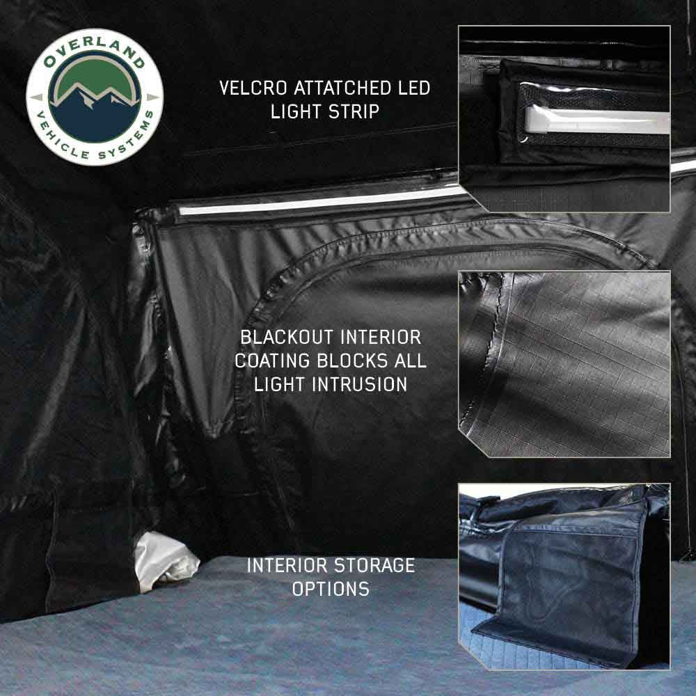 XD Sherpa Soft Shell Roof Top Tent - Grey Body & Black Rainfly Interior