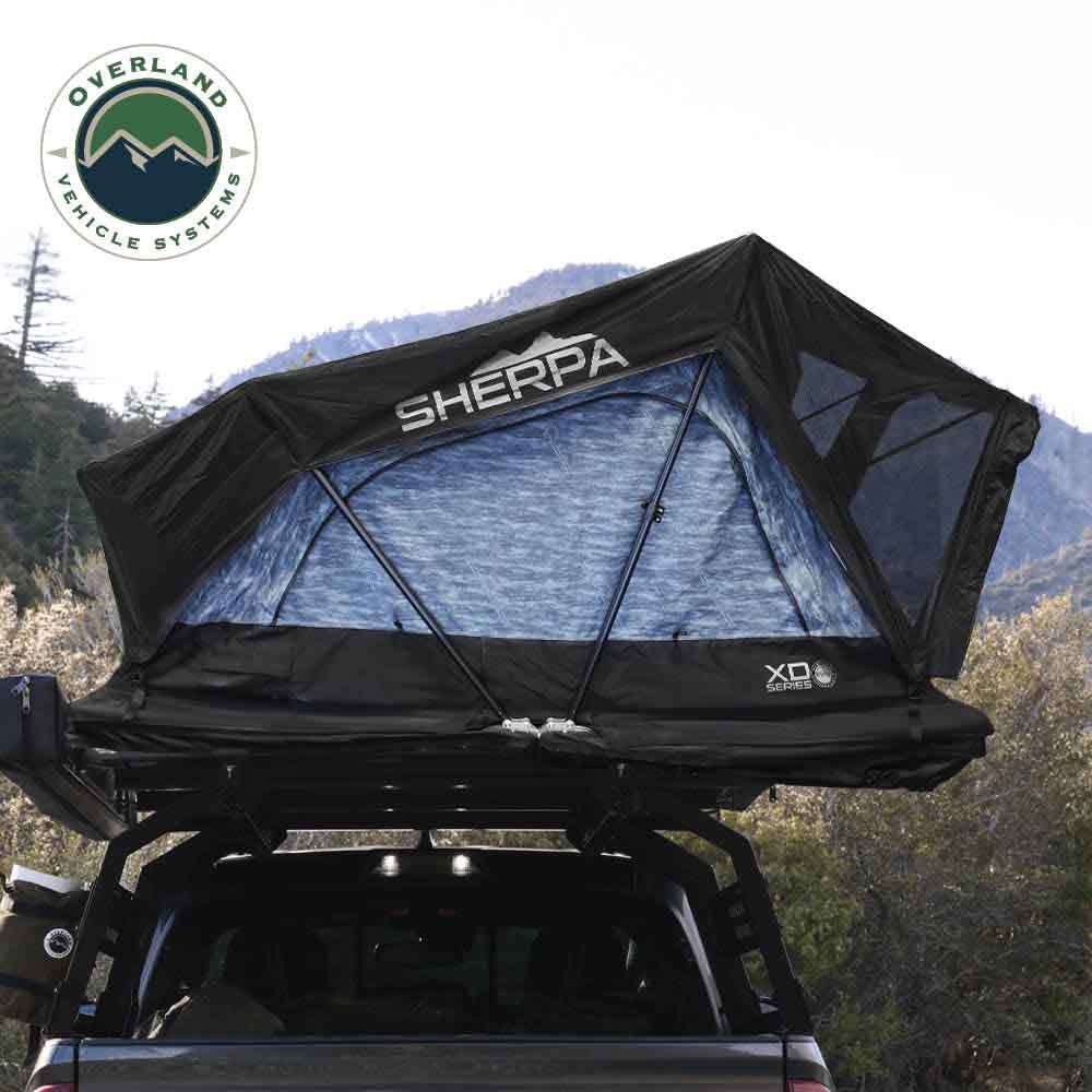 XD Sherpa Soft Shell Roof Top Tent - Grey Body & Black Rainfly Lifestyle