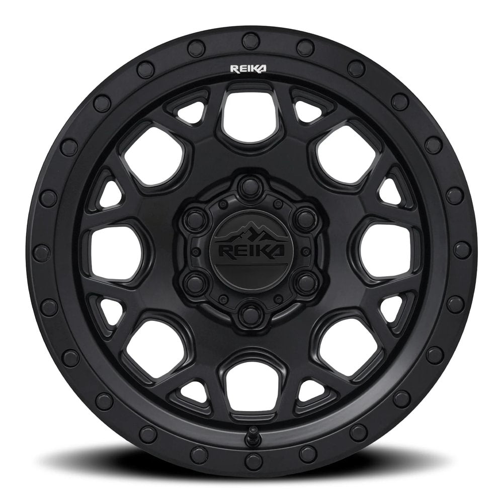 Reika R45 Marauder wheel in Satin Black – face view