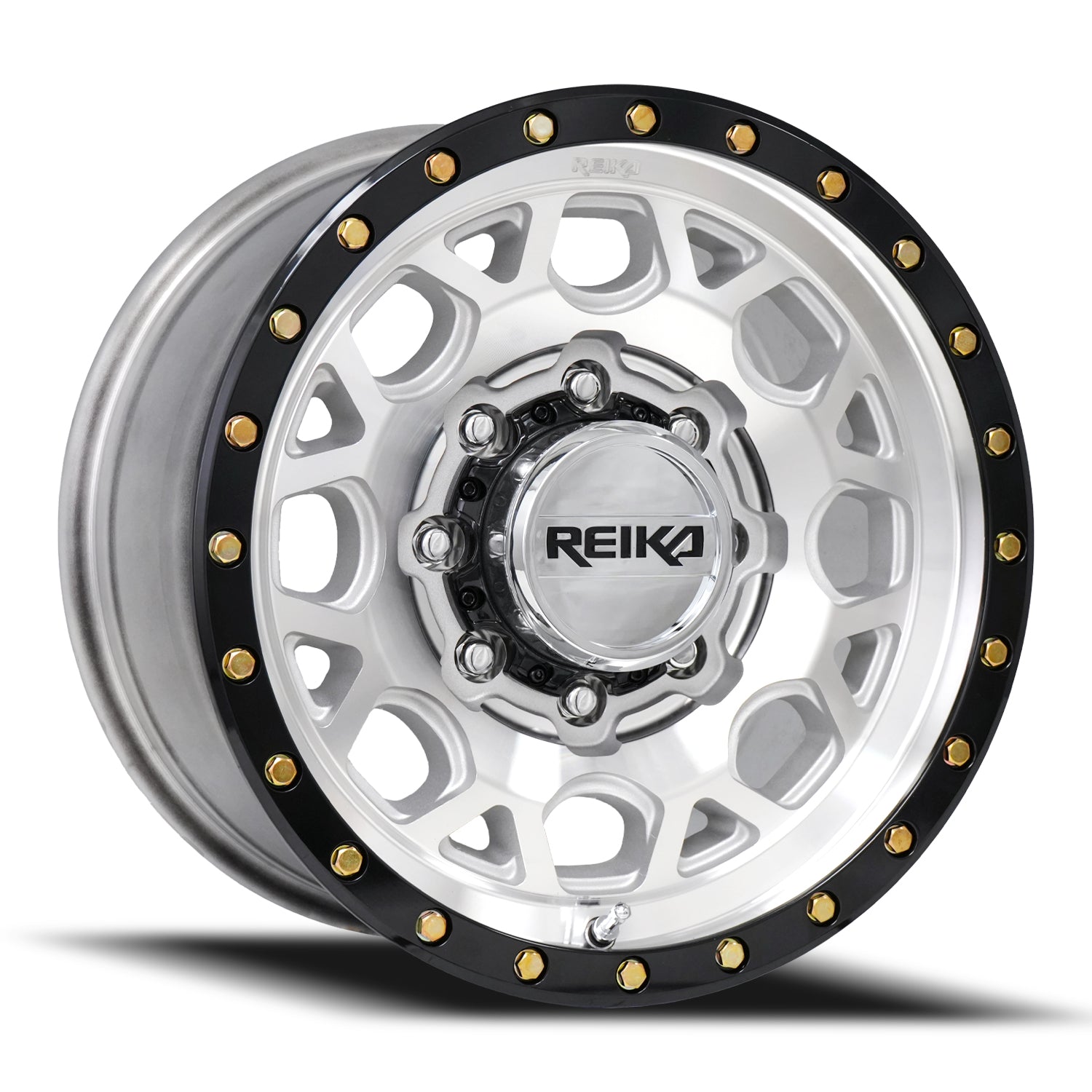 Reika R45 Marauder wheel in Machined / Gloss Black Ring