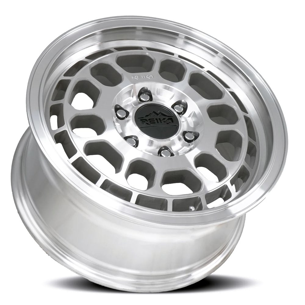 Reika R35V Rambler wheel in Machined – lay-down view