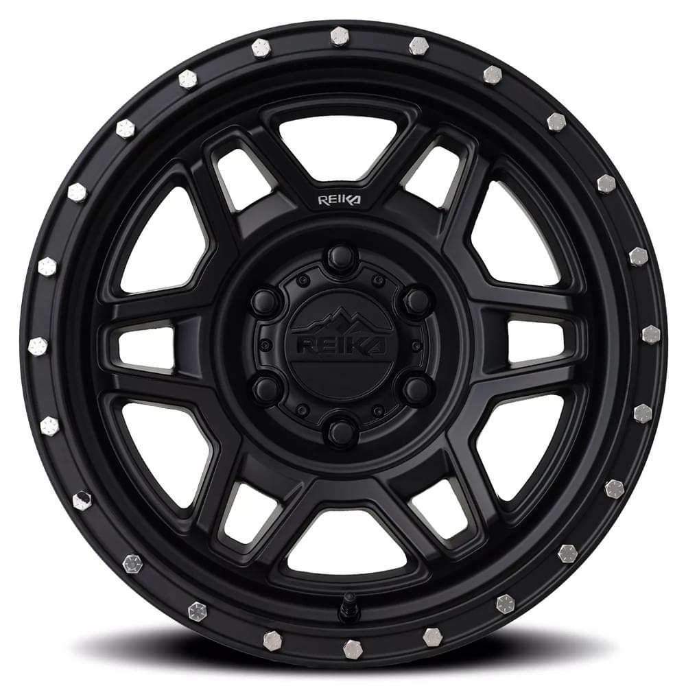 Reika R40 Trooper wheel in Satin Black – face view