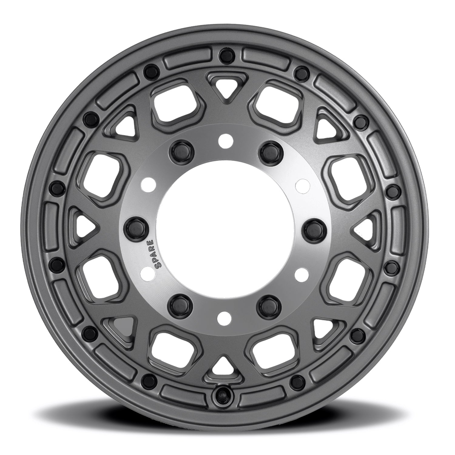 Reika R45V Marauder Super Single wheel in Satin Gunmetal – face view