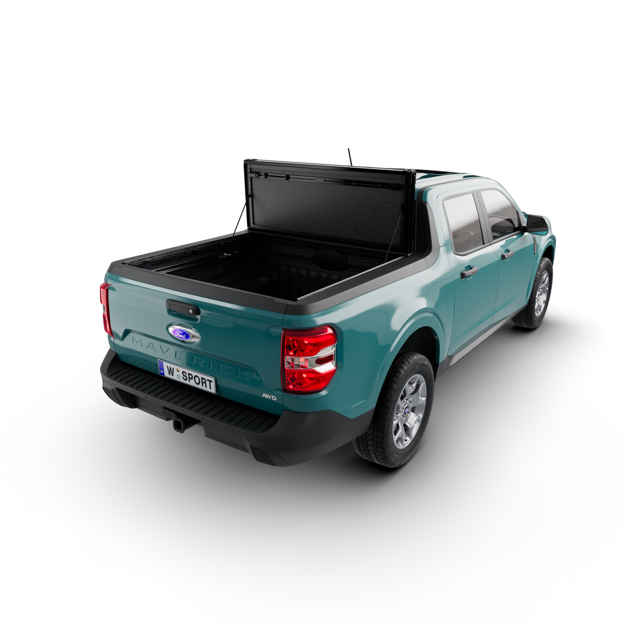 Worksport AL4 Flip-Up Tri-Fold Hard Tonneau Cover for Ford Maverick