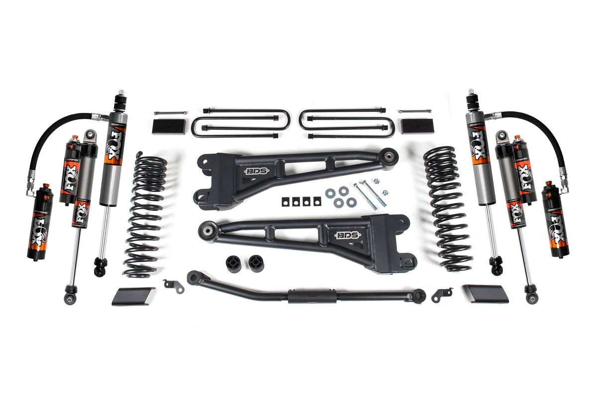 2.5 Inch Lift Kit w/ Radius Arm | Ford F450 Super Duty (23-26) - FOX 2.0 Performance Series